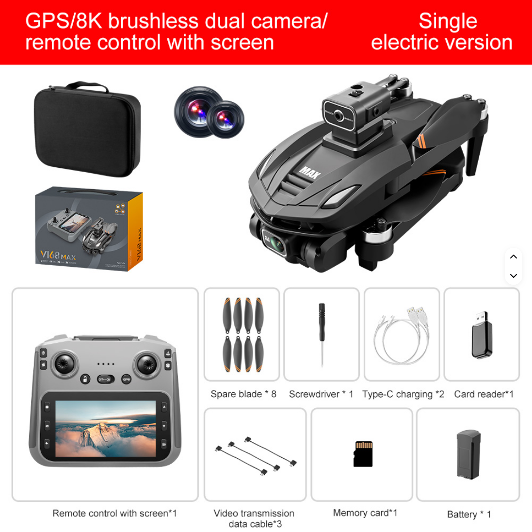 V168 MAX GPS Drones